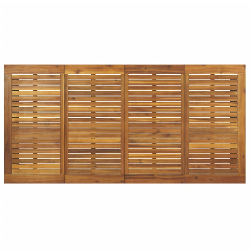 Gartentisch mit Beinen in U-Form 200x90x75 cm Massivholz Akazie
