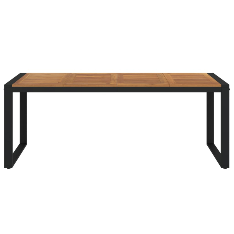 Gartentisch mit Gestell U-Form 200x90x75 cm Akazie Massivholz