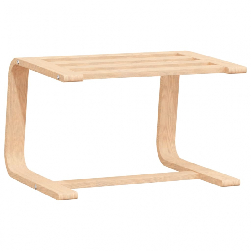 Fußhocker Dunkelbraun 51x41x40 cm Stoff