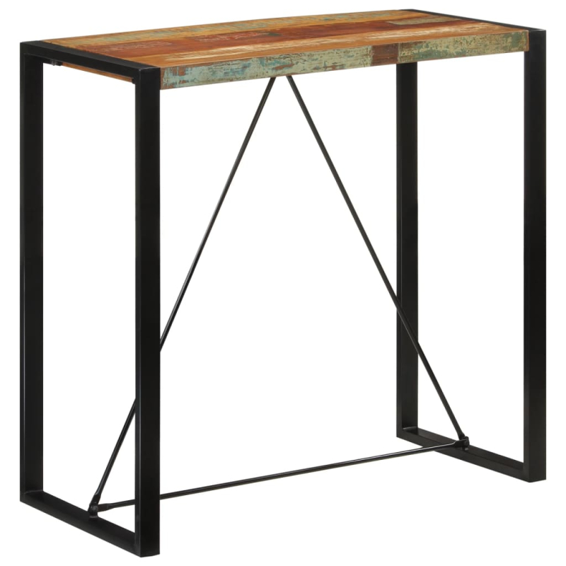 Bartisch 110x55x110 cm Altholz Massiv
