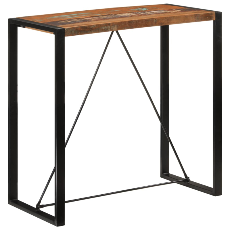 Bartisch 110x55x110 cm Altholz Massiv