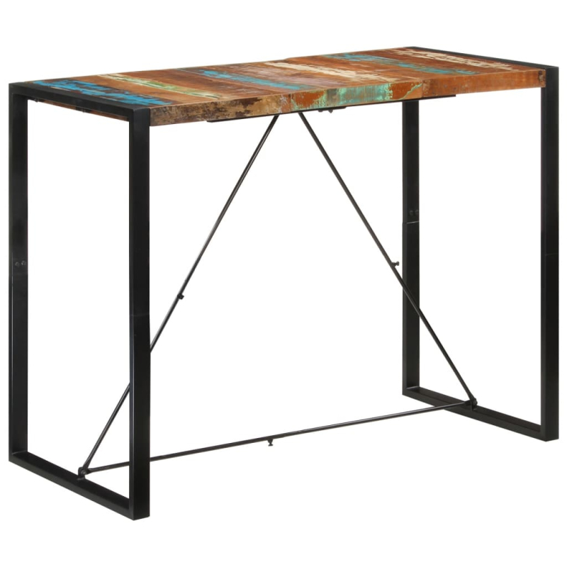 Bartisch 140x70x110 cm Altholz Massiv
