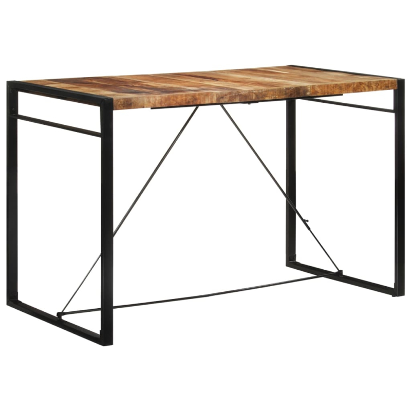 Bartisch 175x90x110 cm Massives Raues Mangoholz
