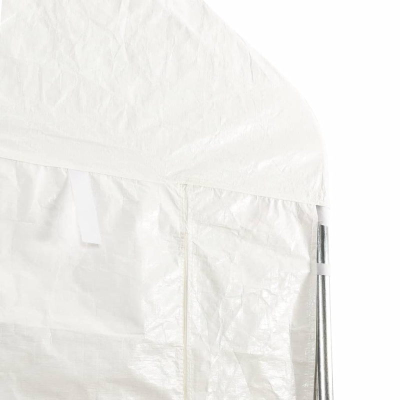 Pavillon mit Dach Weiß 13,38x2,28x2,69 m Polyethylen