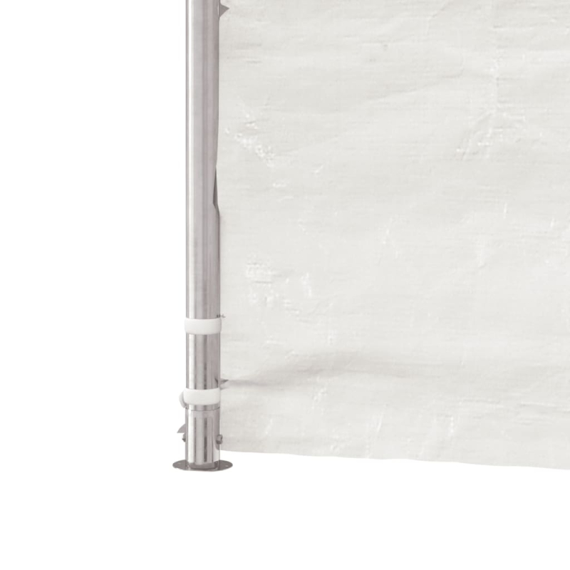 Pavillon mit Dach Weiß 13,38x2,28x2,69 m Polyethylen