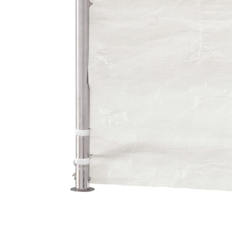 Pavillon mit Dach Weiß 11,15x5,88x3,75 m Polyethylen