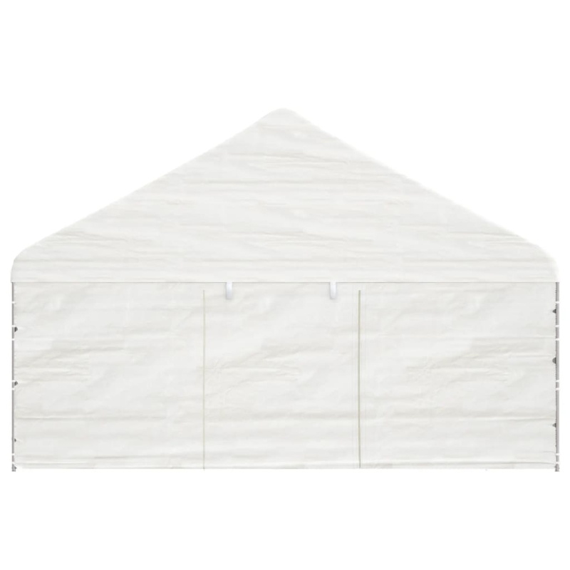 Pavillon mit Dach Weiß 20,07x5,88x3,75 m Polyethylen