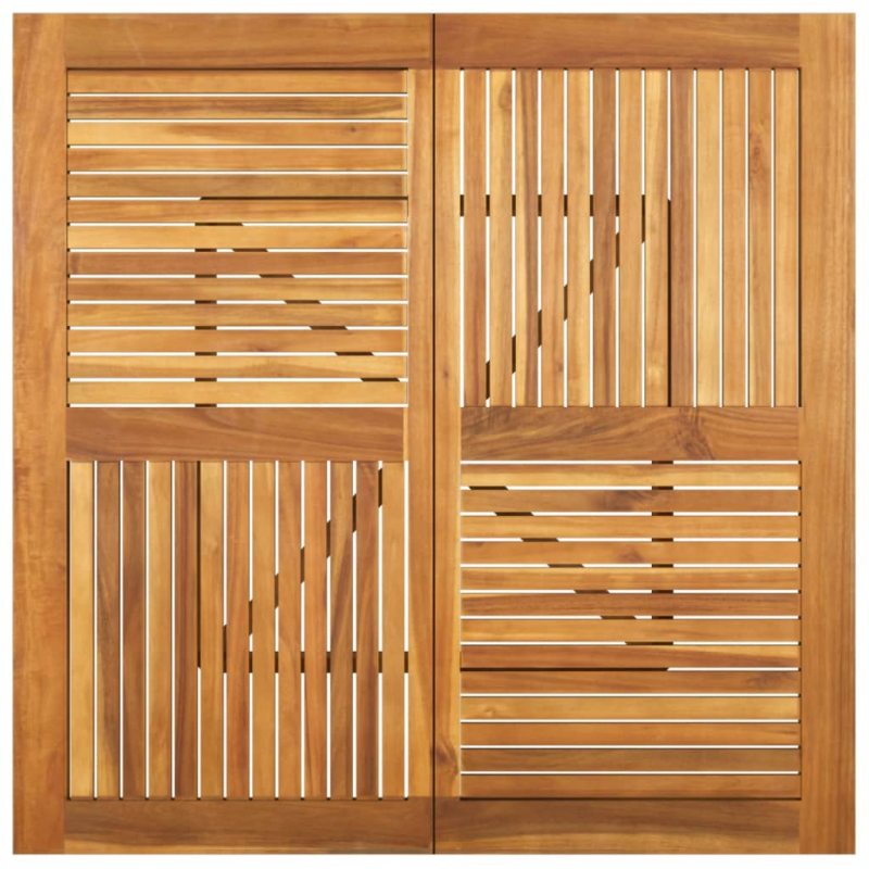 Gartentisch 110x110x75 cm Massivholz Akazie