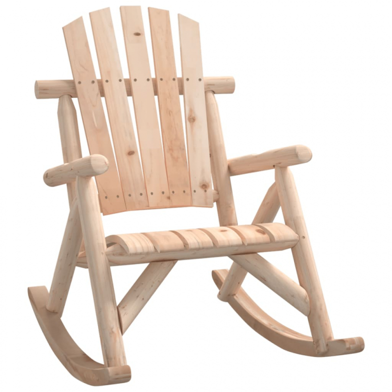 Garten-Schaukelstuhl 69x96x101 cm Massivholz Fichte