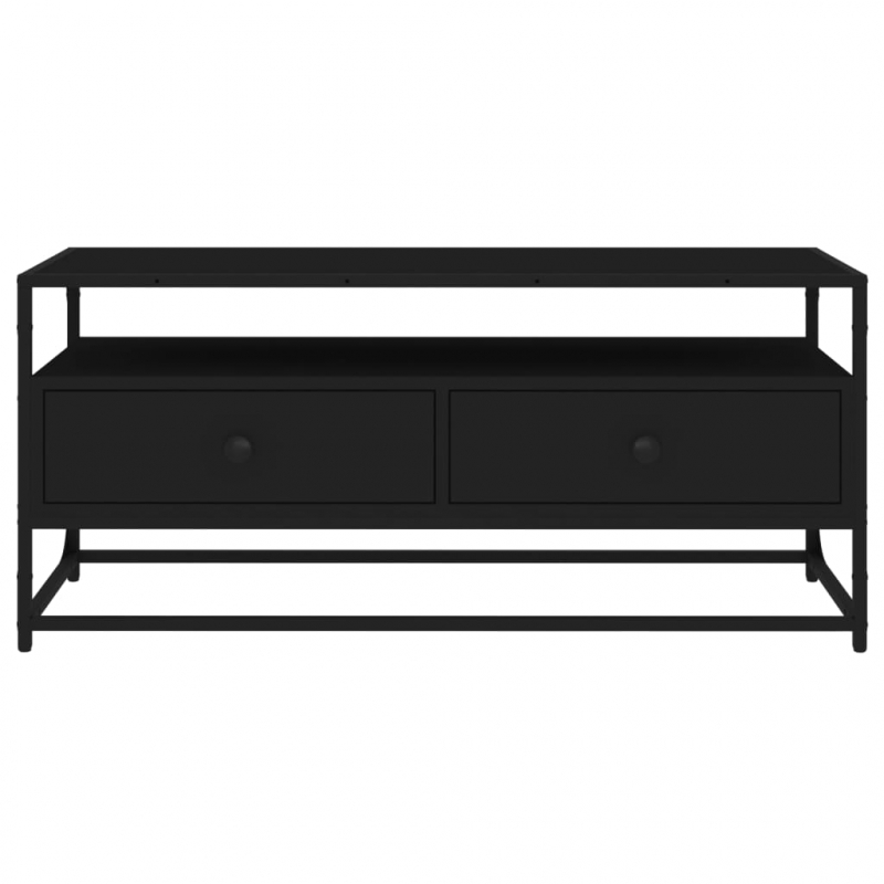 TV-Schrank Schwarz 100x35x45 cm Holzwerkstoff