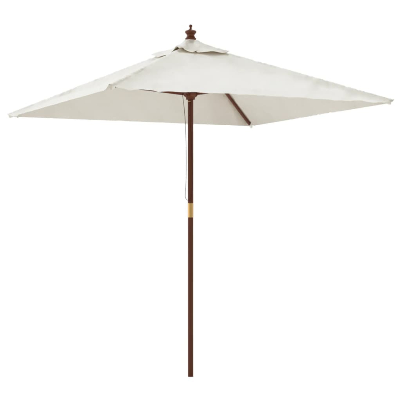 Sonnenschirm mit Holzmast Sandfarben 198x198x231 cm