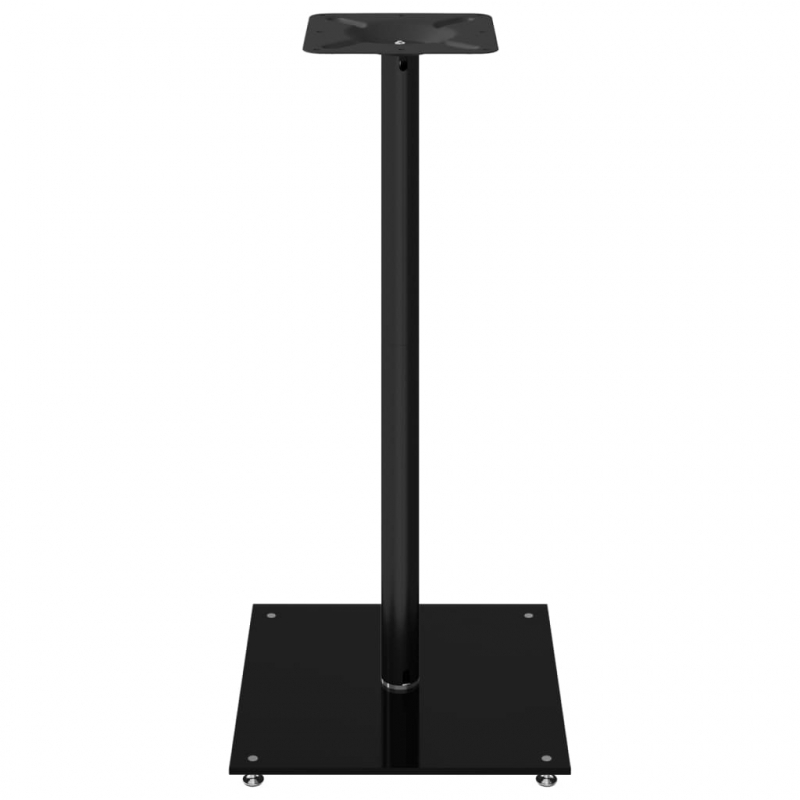 Lautsprecher-Ständer 2 Stk. Schwarz Hartglas 1 Säule