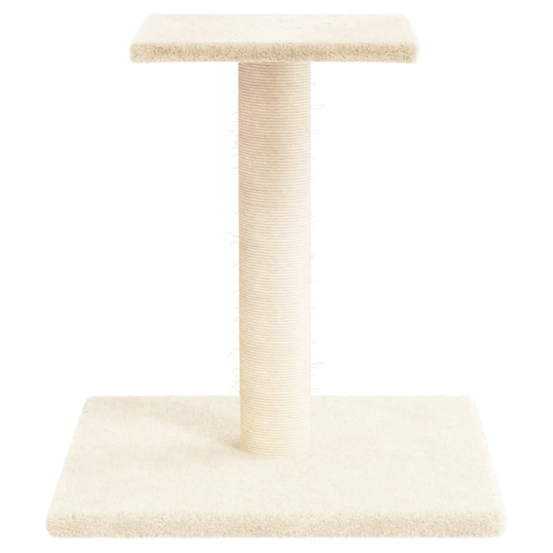 Kratzbaum mit Plattform Creme 38 cm