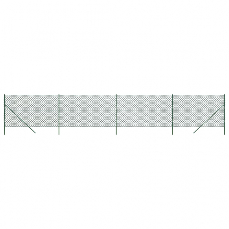 Maschendrahtzaun Grün 2,2x10 m