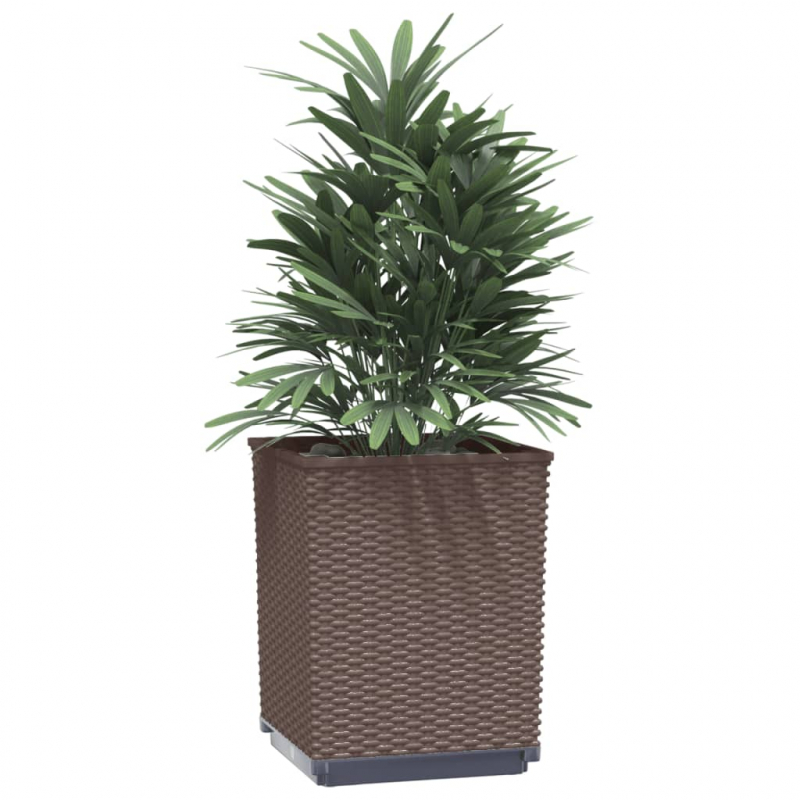 Pflanzkübel 4 Stk. Braun 30x30x37 cm Polypropylen