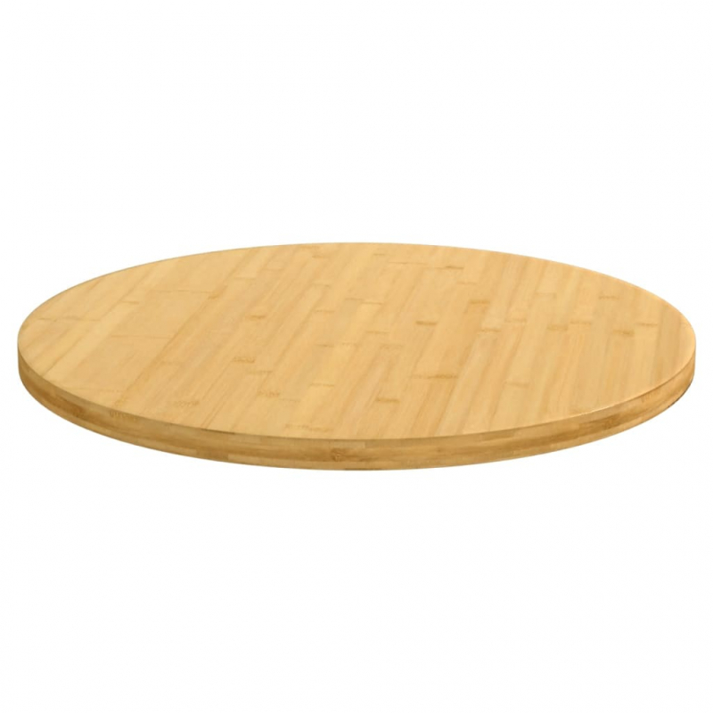Tischplatte Ø60x2,5 cm Bambus