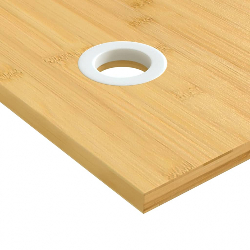 Schreibtischplatte 110x55x1,5 cm Bambus