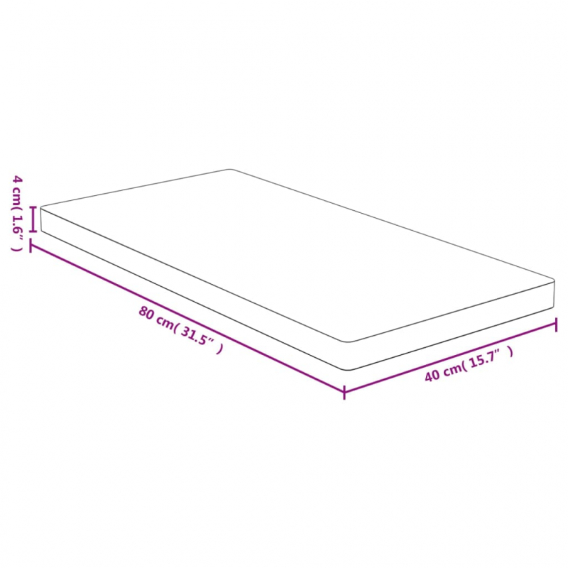 Schneidebrett 80x40x4 cm Bambus