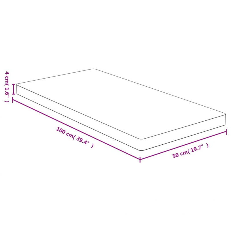 Schneidebrett 100x50x4 cm Bambus