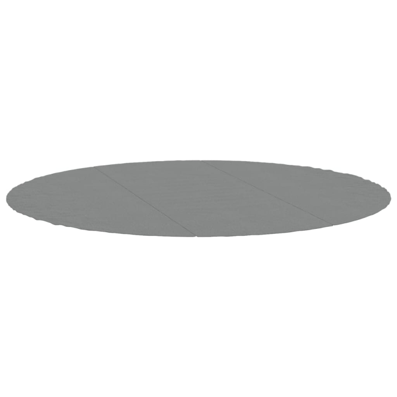 Pool-Bodentuch Hellgrau Ø396 cm Polyester Geotextil