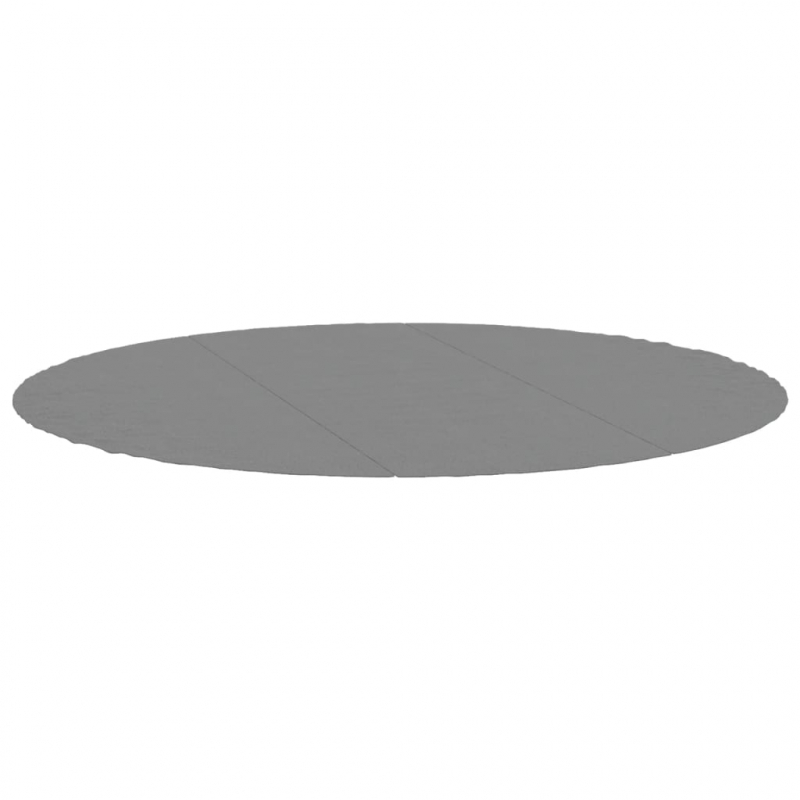 Pool-Bodentuch Hellgrau Ø396 cm Polyester Geotextil