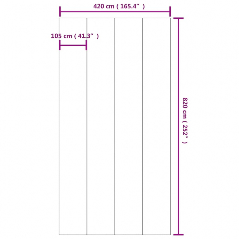 Pool-Bodentuch Hellgrau 820x420 cm Polyester Geotextil