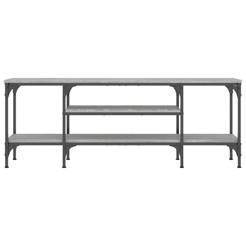TV-Schrank Grau Sonoma 121x35x45 cm Holzwerkstoff & Eisen