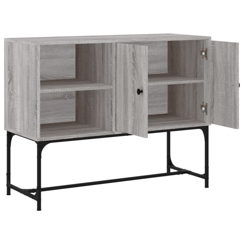 Sideboard Grau Sonoma 100x40x79,5 cm Holzwerkstoff