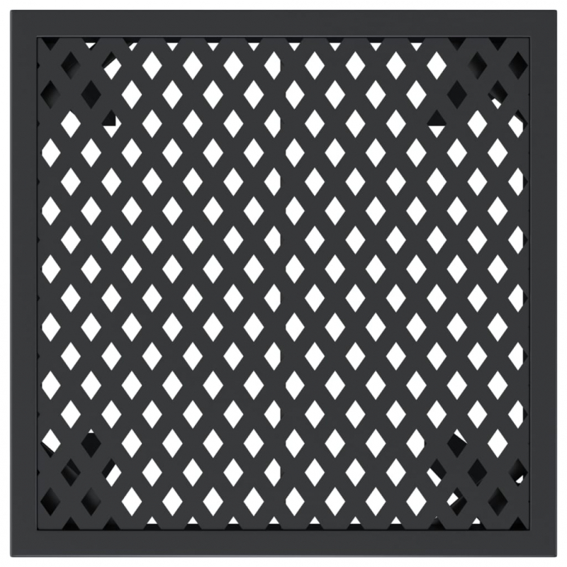 Gartentisch Anthrazit 50x50x72 cm Stahl