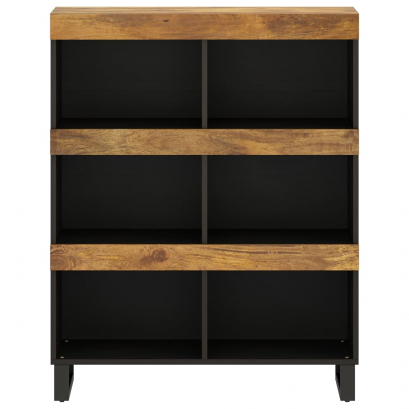 Beistellschrank 85x33x107 cm Massivholz Mango