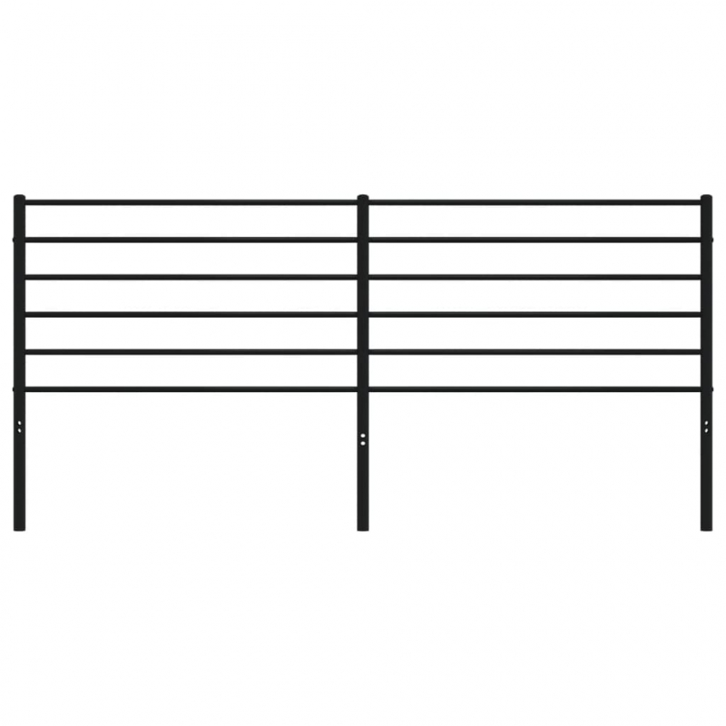 Kopfteil Metall Schwarz 180 cm