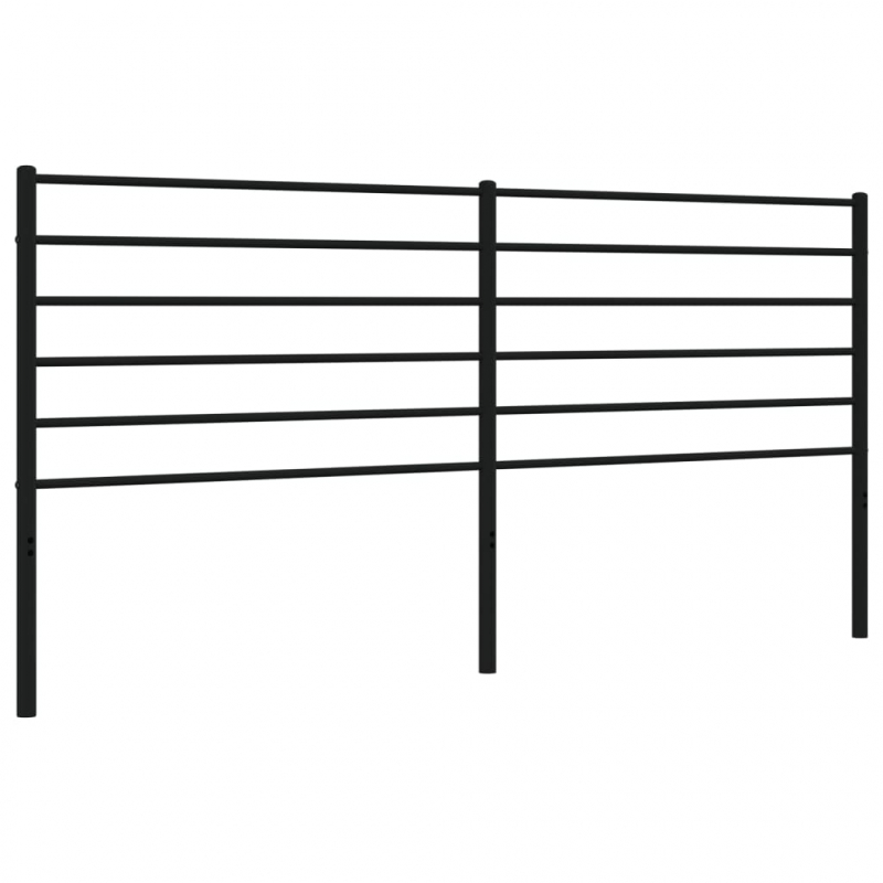 Kopfteil Metall Schwarz 193 cm
