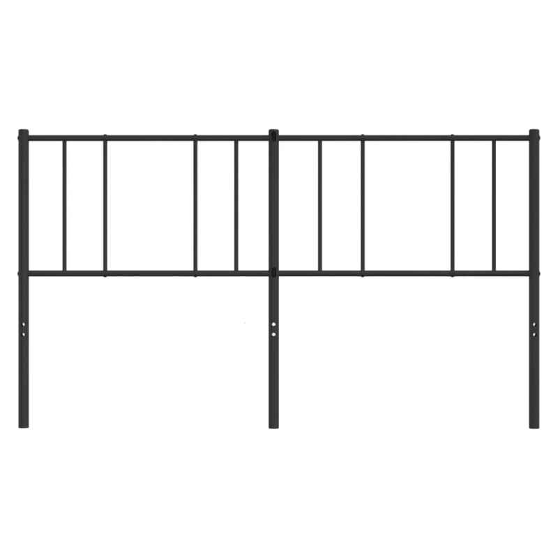 Kopfteil Metall Schwarz 180 cm