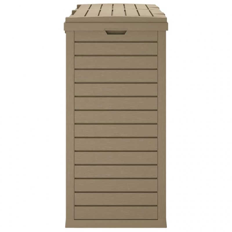 Outdoor-Mülltonne Hellbraun 78x41x86 cm Polypropylen