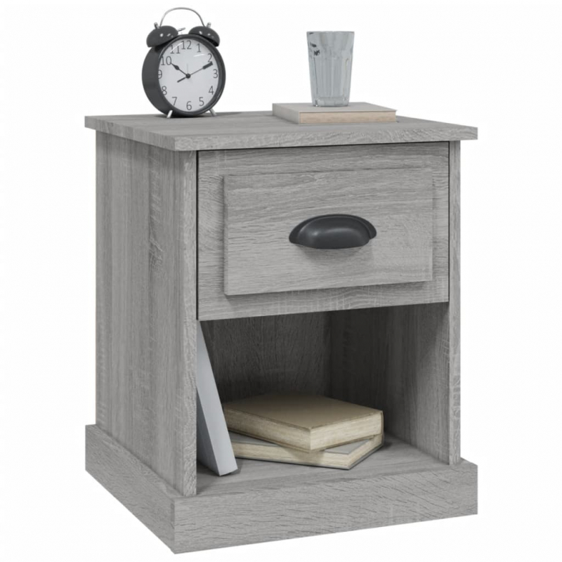 Nachttisch Grau Sonoma 39x39x47,5 cm Holzwerkstoff