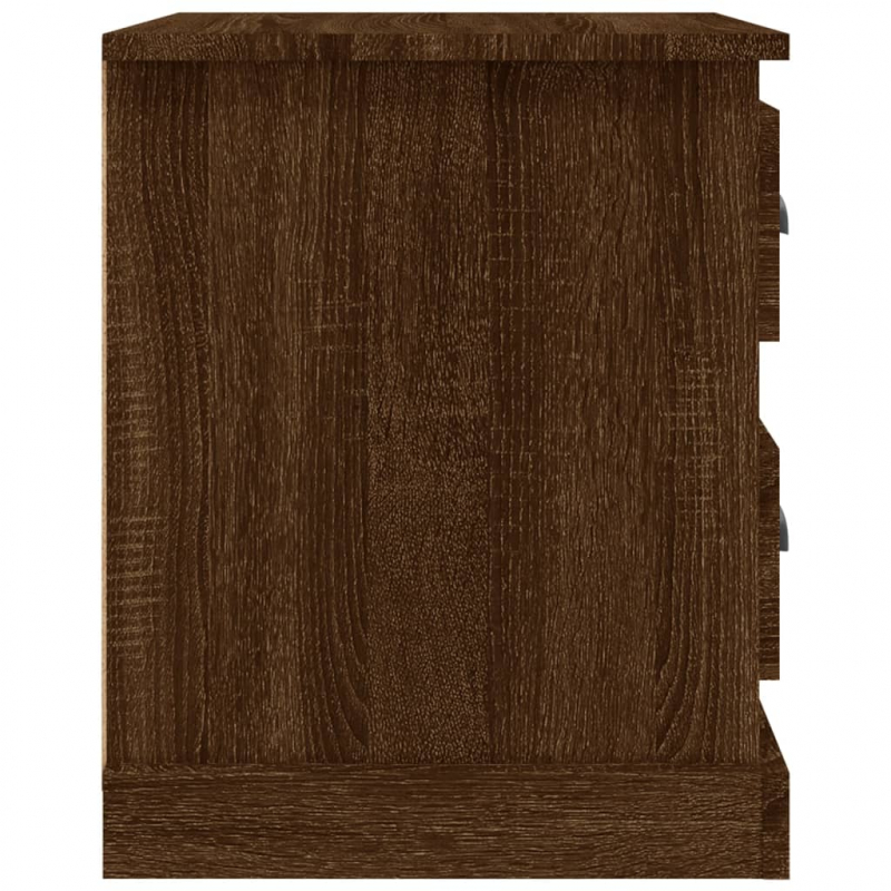 Nachttisch Braun Eichen-Optik 39x39x47,5 cm Holzwerkstoff