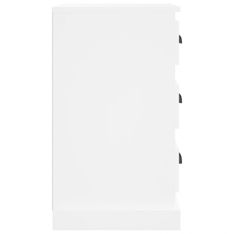 Nachttisch Weiß 39x39x67 cm Holzwerkstoff