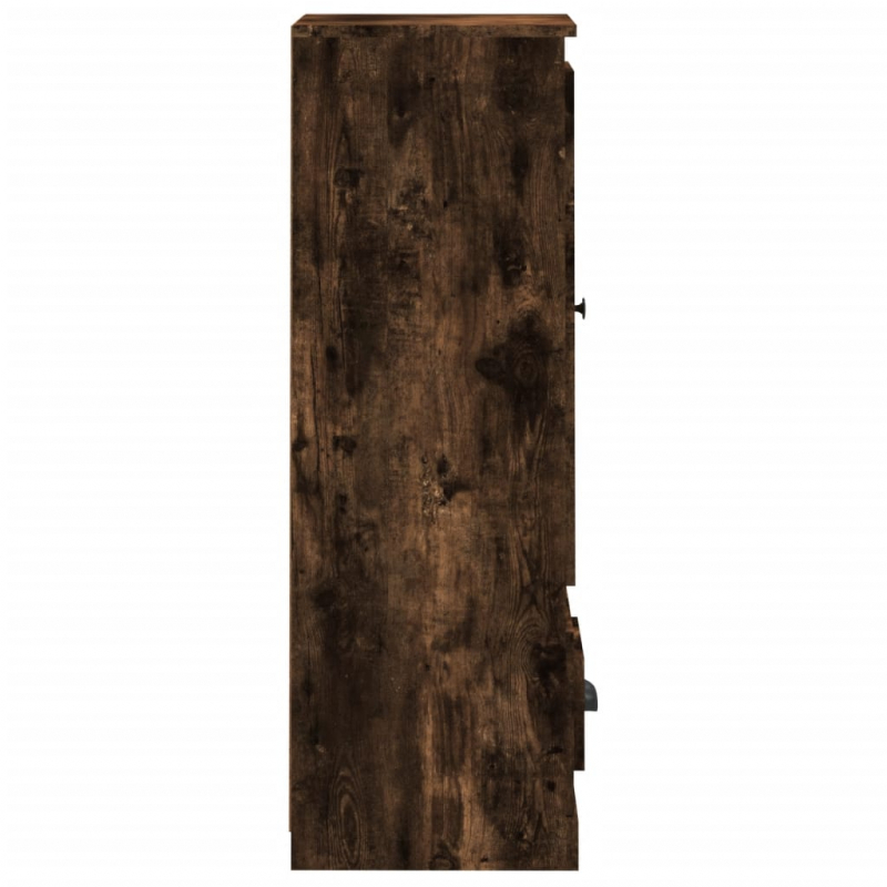 Highboard Räuchereiche 36x35,5x103,5 cm Holzwerkstoff