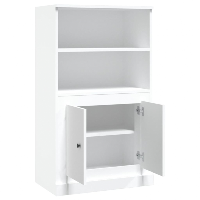 Highboard Weiß 60x35,5x103,5 cm Holzwerkstoff