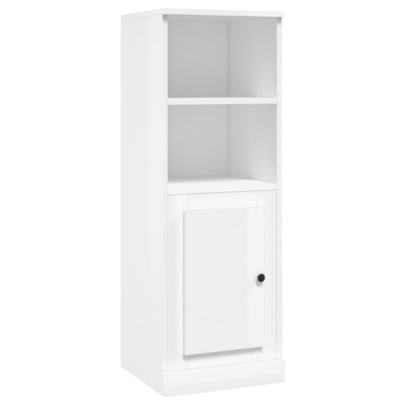 Highboard Hochglanz-Weiß 36x35,5x103,5 cm Holzwerkstoff