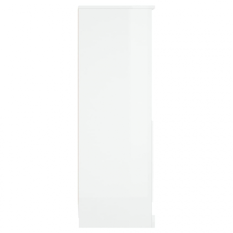 Highboard Hochglanz-Weiß 36x35,5x103,5 cm Holzwerkstoff