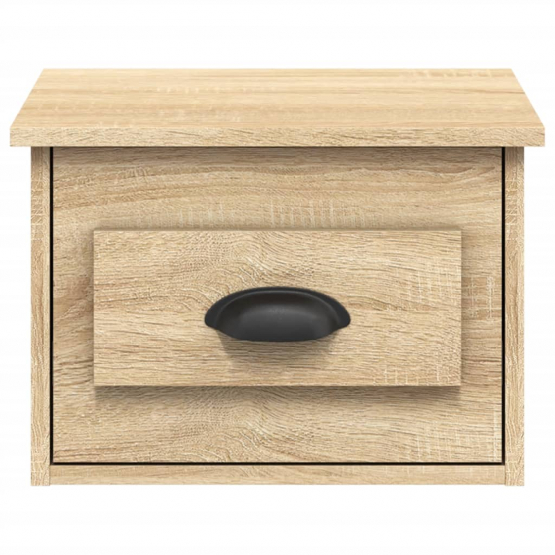 Wand-Nachttische 2 Stk. Sonoma-Eiche 41,5x36x28 cm