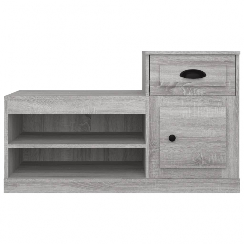 Schuhschrank Grau Sonoma 100x42x60 cm Holzwerkstoff