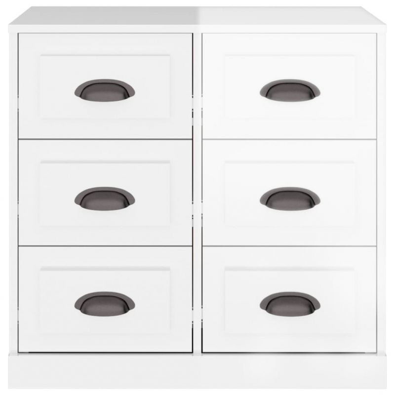 Sideboard Hochglanz-Weiß 70x35,5x67,5 cm Holzwerkstoff