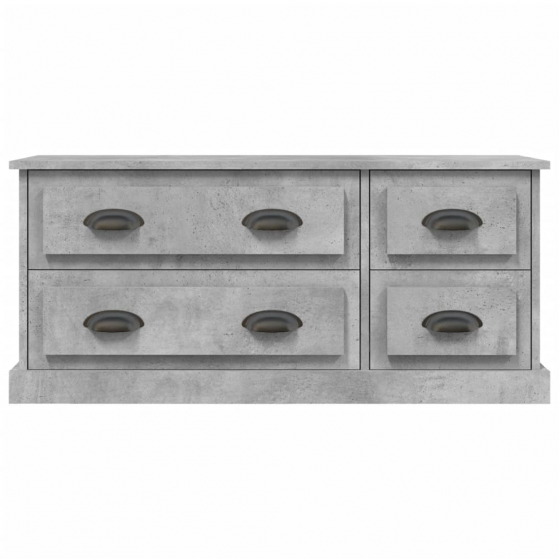 TV-Schrank Betongrau 100x35,5x45 cm Holzwerkstoff