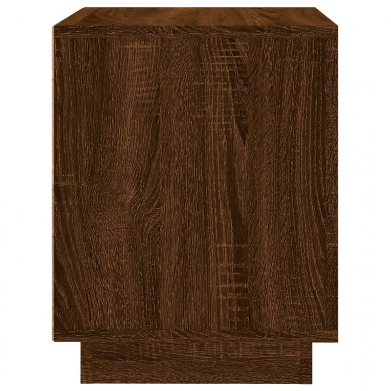 Nachttische 2 Stk. Braun Eichen-Optik 44x35x45 cm Holzwerkstoff