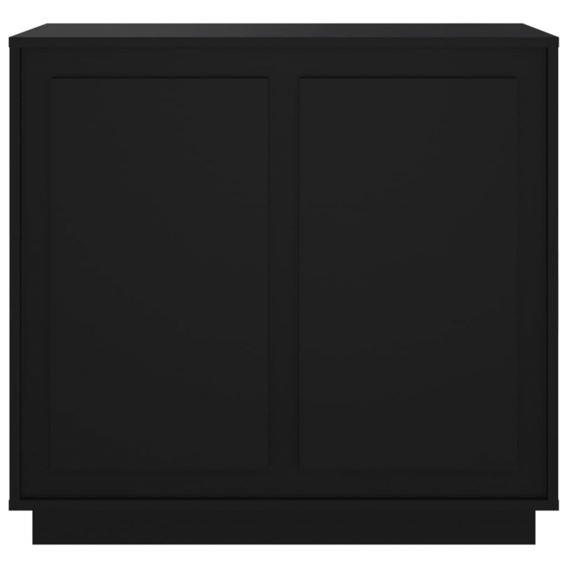 Sideboard Schwarz 80x34x75 cm Holzwerkstoff