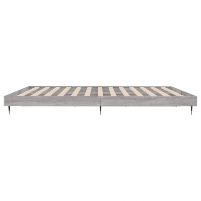 Bettgestell Grau Sonoma 120x200 cm Holzwerkstoff