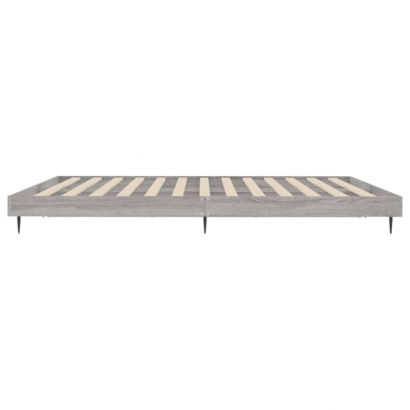 Bettgestell Grau Sonoma 120x200 cm Holzwerkstoff