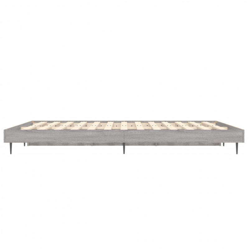 Bettgestell Grau Sonoma 120x190 cm Holzwerkstoff